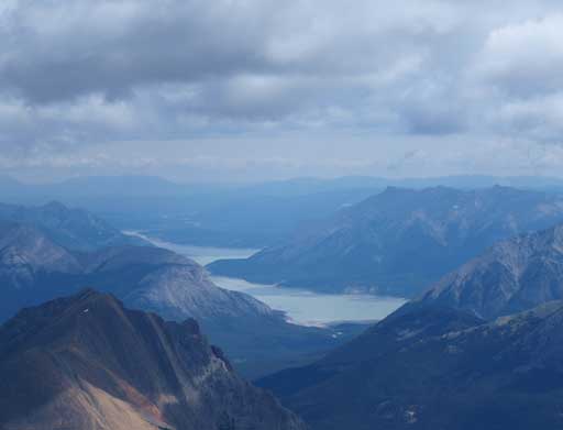 Abraham Lake and Mount Michener
