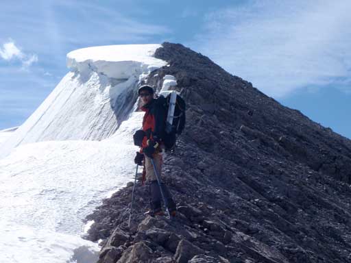 Me getting closer to the false summit. Photo by Kevin Barton