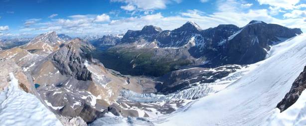 Panorama of the other side once hitting the summit ridge