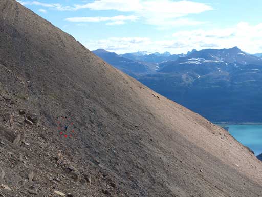 Can you spot Ben in the red circle? This bit is foreshortened.