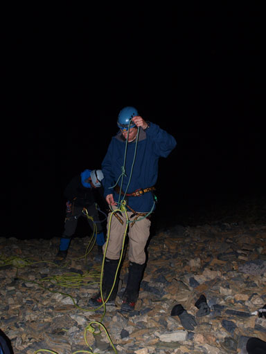 Ken getting ready for the glacier travel