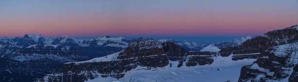 Panorama of endless peaks from just above AA col
