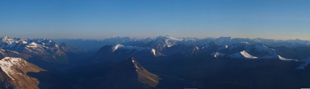 Zooming-in towards Brazeau group in the distant.