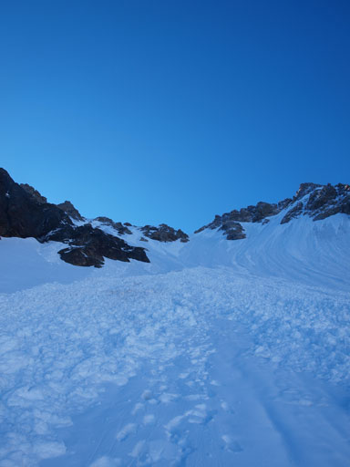 Looking back at the base of this slope