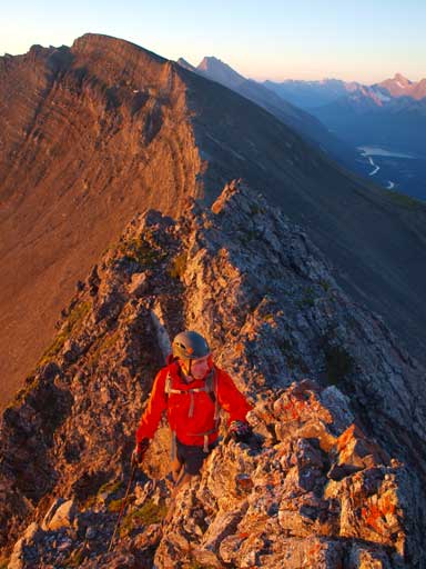 Mike ascending Peak III