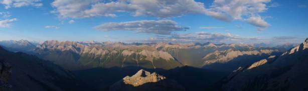 Panorama view from near the summit of Peak V