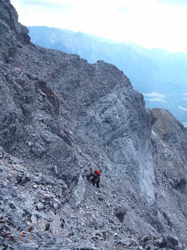 Very typical terrain on the upper gully