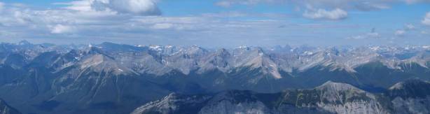 Panorama looking over Sundance Range.