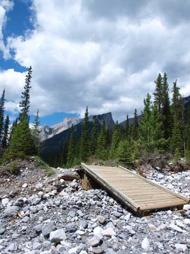 The Goat Creek Trail got washed out at places