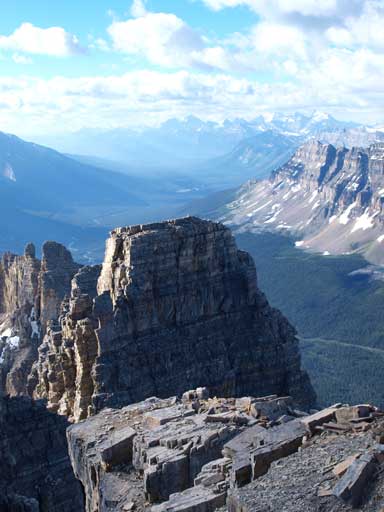 Looking down to the impressive tower 5
