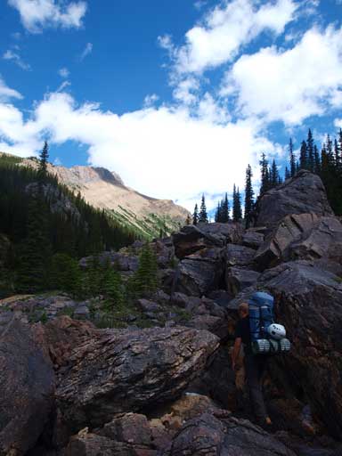 There's a small boulder field