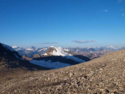At the col, looking towards Coronet Mountain