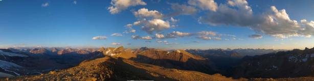 Panorama from the unnamed highpoint