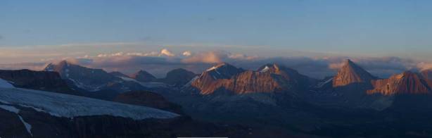 Panorama of the unnamed front range peaks