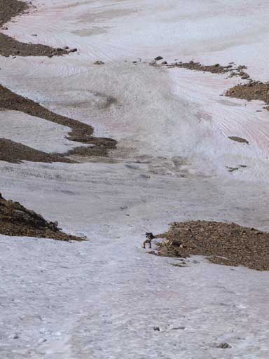 Looking down to Eric