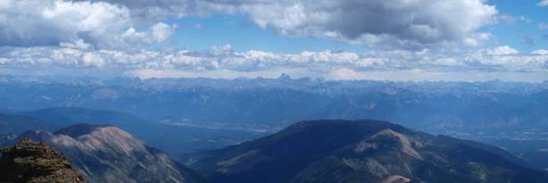 The Columbia Valley. You can see the mighty Assiniboine on the horizon.