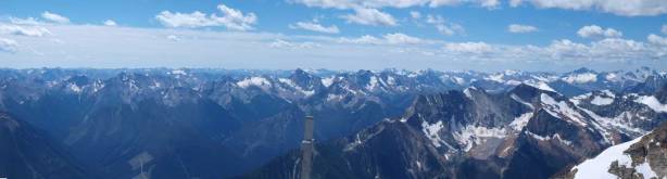 Looking south. Coppercrown Mountain looks small now (at center)