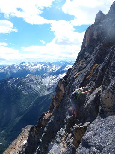 Eric finishes the crux