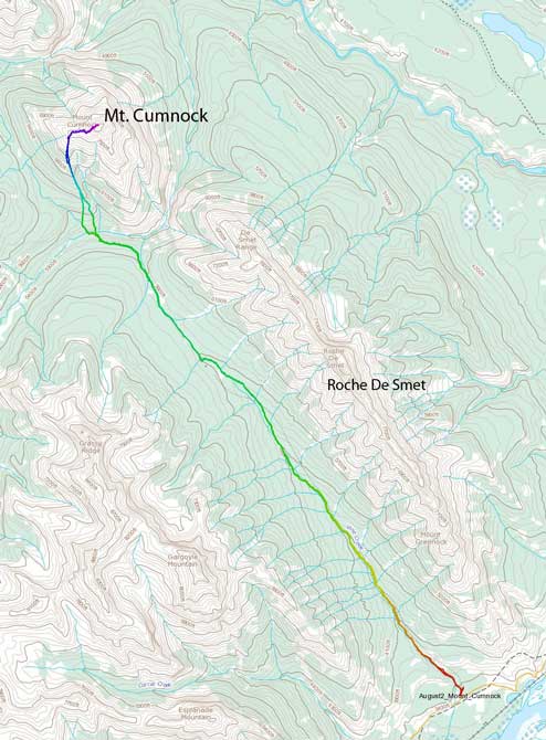 Mt. Cumnock scramble route