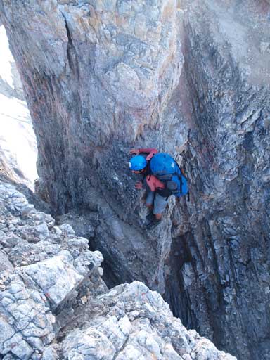 Now he'd got down enough, and ready to cut-over