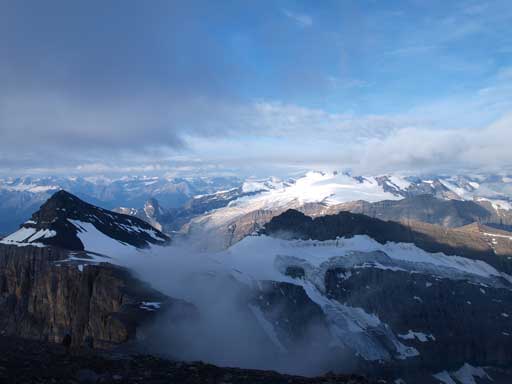 One last view before entering the clouds