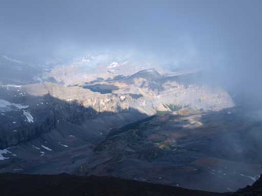 Brief view on the way down