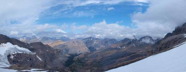 Blue skies showed up again