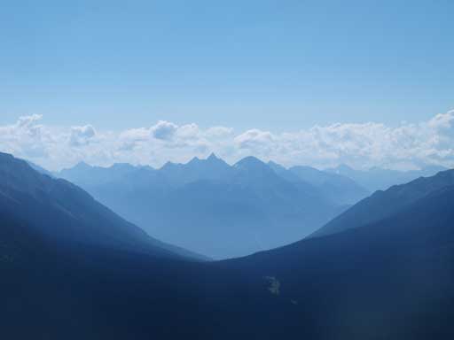 Looking towards Colin Range over Vine Pass