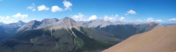 Great panorama view of these seldom-seen peaks already.