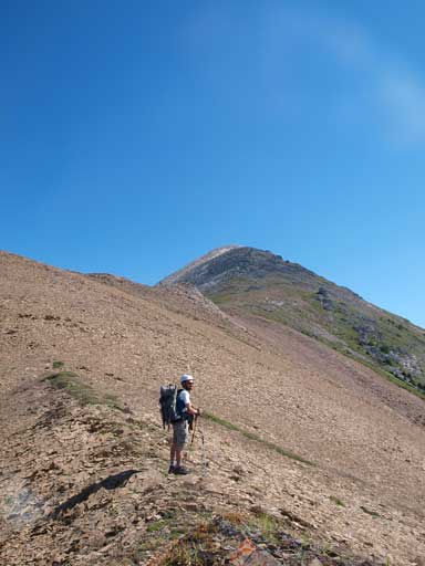 Ben with the summit behind