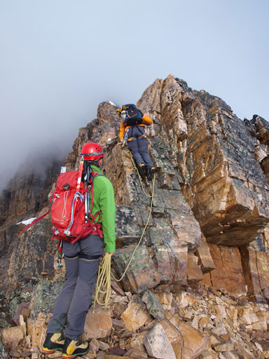 This short step is exposed. These guys decided to protect it so we had to wait..