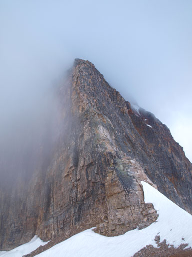 Looking ahead to the second crux. The top 2/3 of this photo is a single pitch of 5.3 climb.