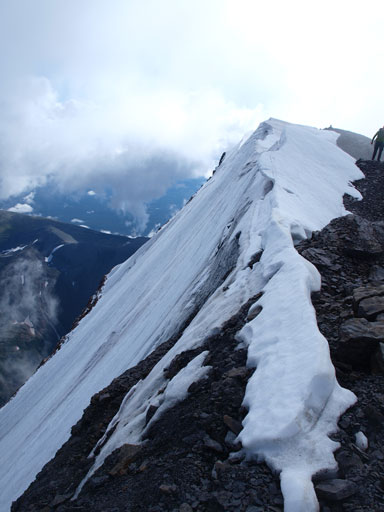 The steep north face