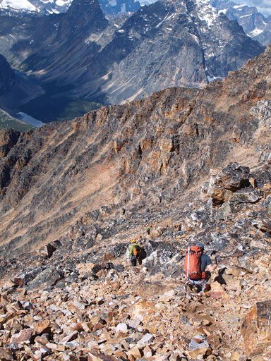 The long long rockfall zone