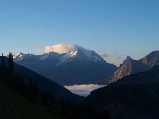 There was inversion clouds in Kicking Horse Valley