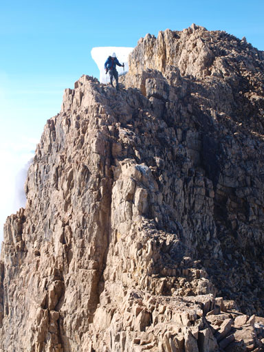 Rod coming down from false summit