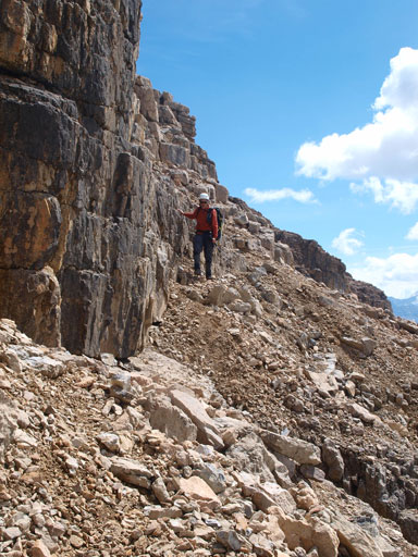 We found an easier line down the "crux"