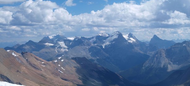 The familiar Lake Louise giants