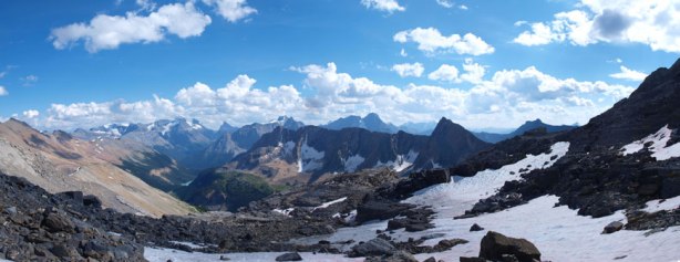 Panorama from the descent