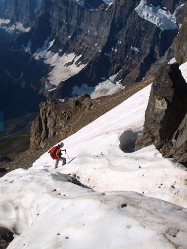 There was one snow slope to cross
