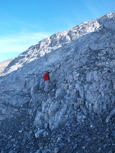 Terrain was steel loose once above that gully