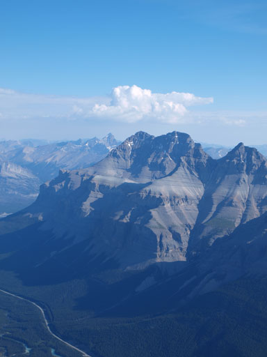 The twin summits of Mount Murchison