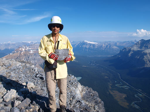 Me on the summit of Mount Chephren