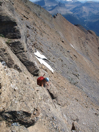 It's steep and loose.