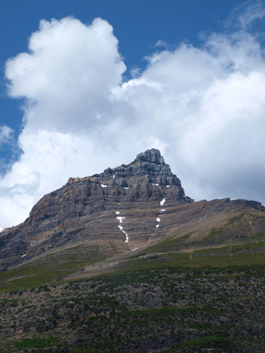 Looking back at the south face of Mount Chephren