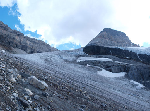 Finally we made to the glacier