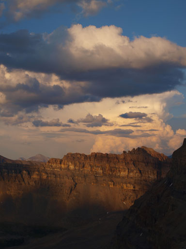 A distant thunderstorm