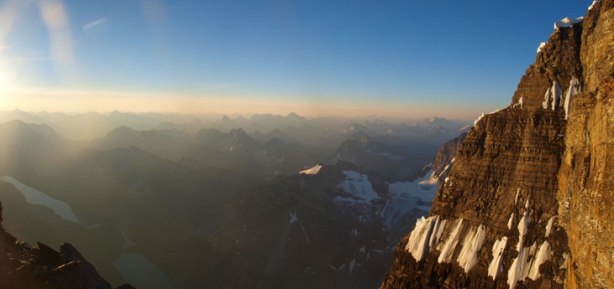 Panorama looking over the East face