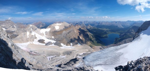 Panorama view from the lower N. Ridge