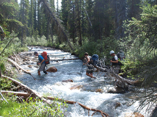 Fording Siffleur River